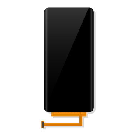 Smartphone battery icon. Cartoon of smartphone battery vector icon for web design isolated on white backgroundのイラスト素材