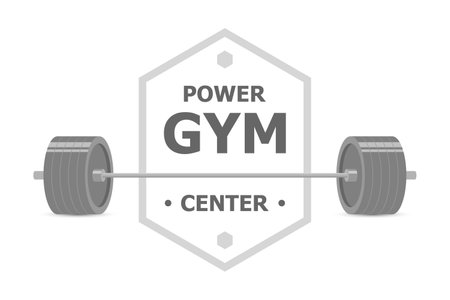 Gym and fitness equipment. Barbells on a white background. Vector illustration.のイラスト素材