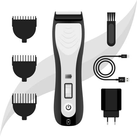 Electric hair clipper hair trimmer illustration Vectorのイラスト素材