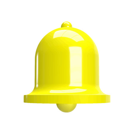 Alarm bell icon. Realistic illustration of alarm bell icon for web design