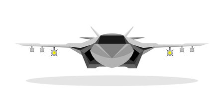 Fighter aircraft jet concept aircraft illustration vectorのイラスト素材