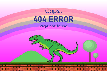 404 error page not found System updates, uploading, operation, computing,installation programs. system maintenance arcade game illustration vectorのイラスト素材
