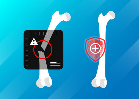 X-ray of human foot. Vector illustration. Flat design.のイラスト素材