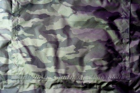 Camouflage military uniform texture background, close-up image.の写真素材