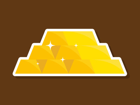 Gold concept with icon design, vector illustration 10 eps graphic.のイラスト素材