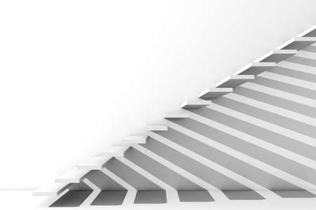 Render of a long stairwayの写真素材