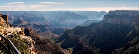 Panorama of Grand canyon, colorado river at the endの写真素材
