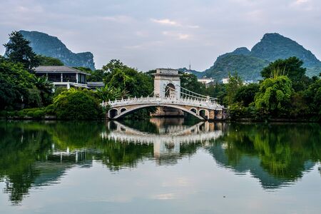 Guilin at night, china, Asiaの写真素材
