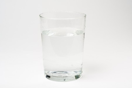 fresh cool  water isolated over white background