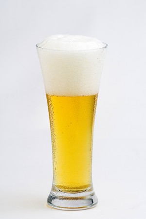 a fresh cold and tasty beer isolatedの写真素材