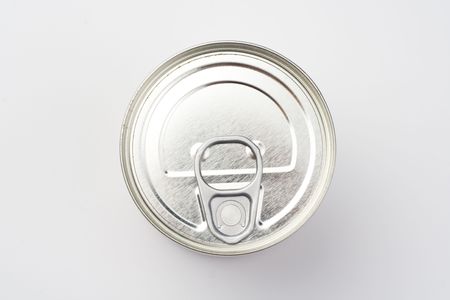 aluminum can, canned food isolated over white background
