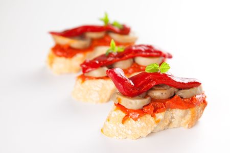 delicious tapas spanish food cousine culture isolatedの写真素材