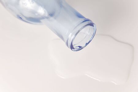 cool and fresh bottle of water isolated