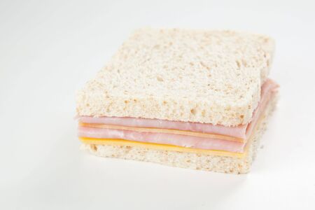 delicious ham and cheese sandwich with mayonnaiseの写真素材