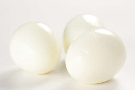 hard boiled egg isolated on white background