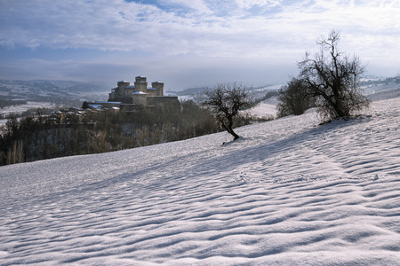 Torrechiara winter viewのeditorial素材