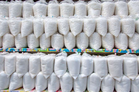 Salt packing bag for sale on a market.