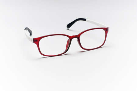 glasses isolated on a white background.の写真素材