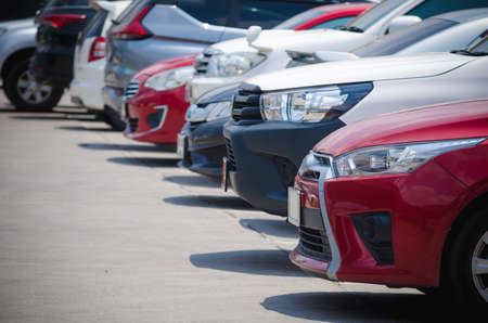 Cars parked in the parking lot