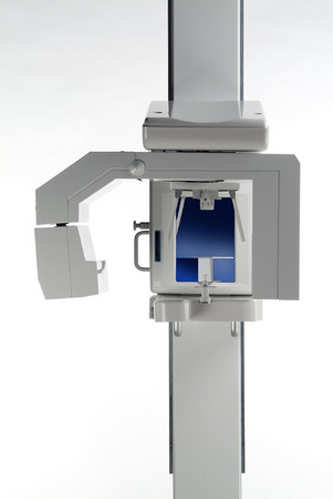 Detail Dental Panoramic Radiograph equipment isolated on whiteの写真素材