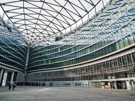 Milan, Italy - May 25, 2019: Auditorium Testori and new Lombardy Region Headquarters