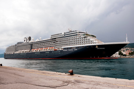 Trieste, Italy - June 10, 2023: Cruise ship Oosterdam moored in the port of Triesteのeditorial素材
