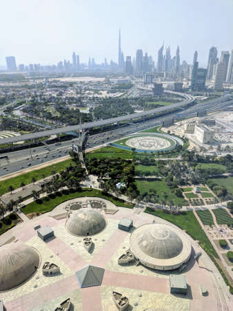 Dubai from up highのeditorial素材