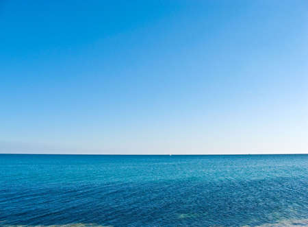 Nice Crimean beach in the summer at the afternoon.の写真素材