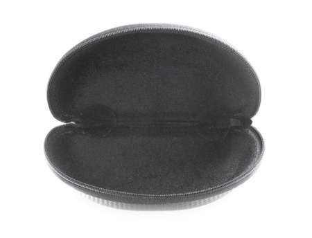 Single black cover isolated on white background.の写真素材