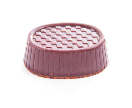 Tasty chocolate candy isolated on white background.の写真素材