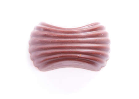 Tasty chocolate candy isolated on white background.の写真素材