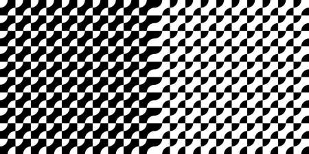 Black And White Seamless Abstract Pattern Vector Illustrationのイラスト素材