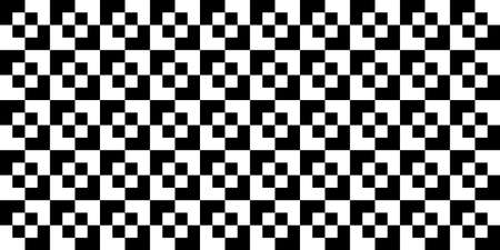 Black And White Seamless Abstract Pattern Vector Illustration