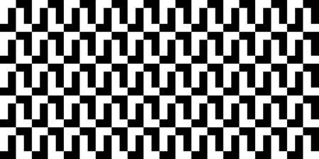 Black And White Seamless Pattern Vector Illustrationのイラスト素材