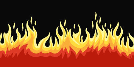 Abstract Flame Fire Image Element Concept. Vector Graphic Design Illustration.のイラスト素材