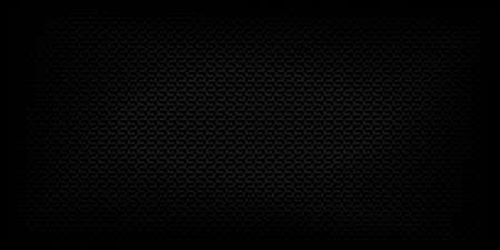 Dark Black Geometric Seamless Abstract Vector Illustration Pattern