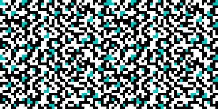 Colorful Pixel Art Abstract Geometric Pattern Vector Illustration