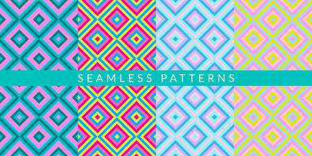 Colorful Abstract Geometric Pattern Vector Illustration Backgroundのイラスト素材