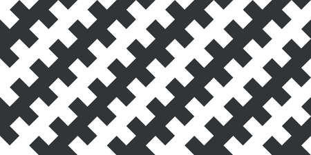 Black And White Seamless Abstract Geometric Background Patterns Vector Art