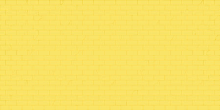 Yellow Urban Flat Simple Brick Wall Seamless Texture Decorative Background Vector Illustrationのイラスト素材