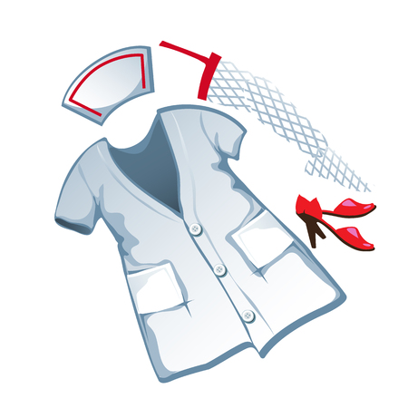 medical suit in cartoon styleのイラスト素材