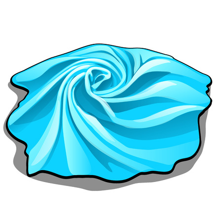 The tissue sample is of blue color isolated on white background. Vector cartoon close-up illustration.のイラスト素材