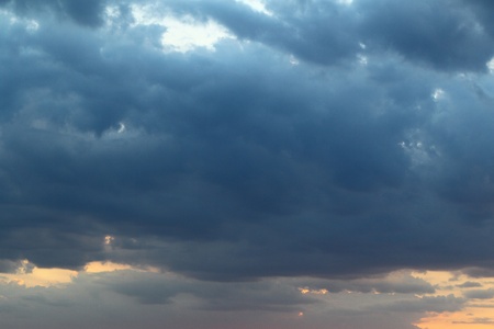 lovely bright sunset or sunrise clouds on the sky for using as background in design.