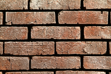 fantastic old auburn brick wall - abstract photo background