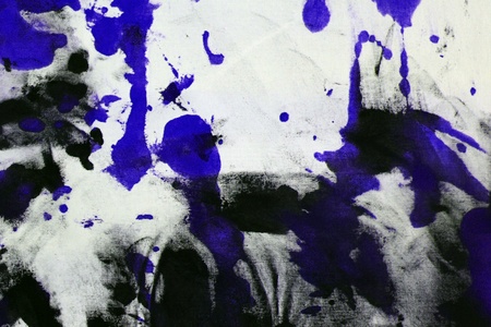 creative aged randomly painted canvas, fabric with color paint spots and blots texture for design purposes.の写真素材