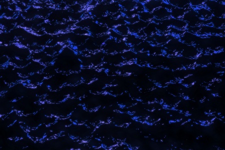 fantastic brilliant festive night water with city lights - abstract background of electric lights...