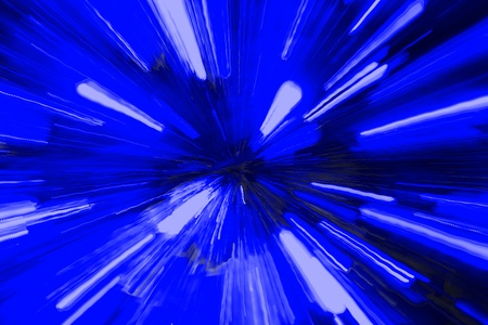 Beautiful blue shining moving disco lights texture - abstract photo background