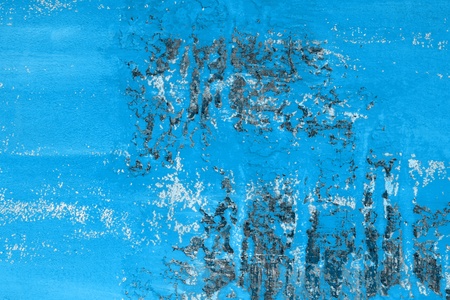 beautiful light blue large damages on rough stucco texture - abstract photo backgroundの写真素材