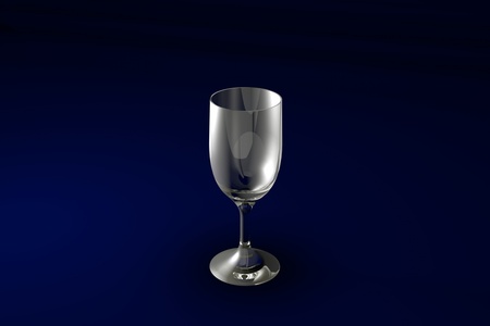 sour cocktail glass on dark blue design background - drinking glass render, 3D illustrationの写真素材