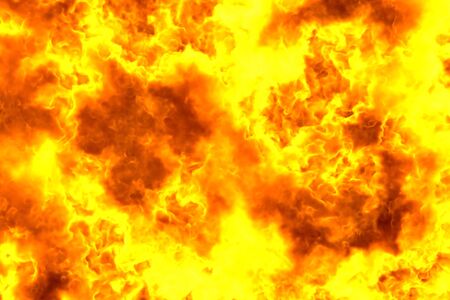 Abstract background - visionary glowing wild fire texture, fire 3D illustration